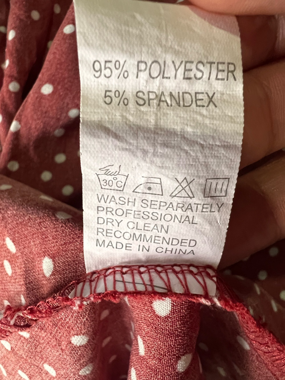 Red Polka Dot Midi Sundress with Button Front - Picture 16 of 16
